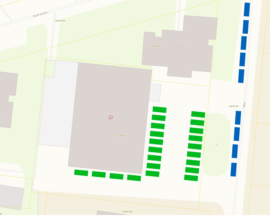 Kaubandus- ja laohoone 2592 m² ärimaal Narva-Jõesuus